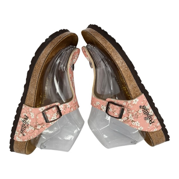 Birkenstock Women's Papillio by Birkenstock Pink Floral Gizeh Sandals Size  7 - Picture 5 of 9